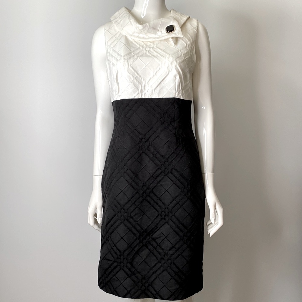 Retro Black & White Dress